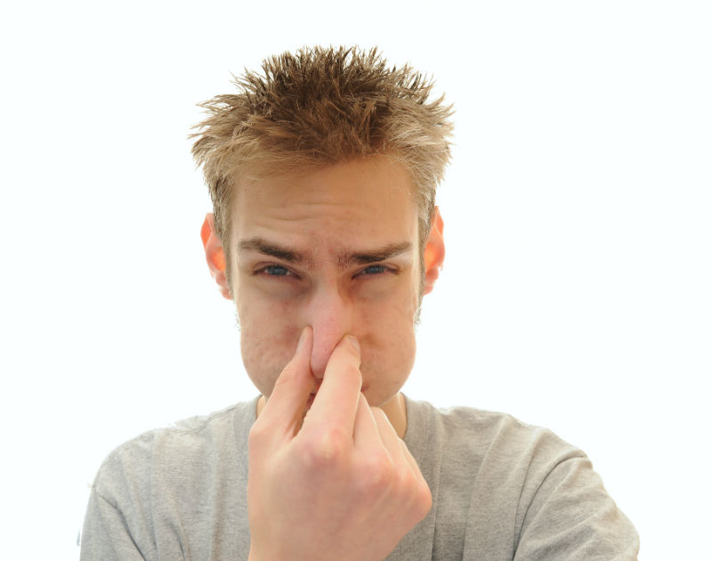 What do chimney odors indicate?