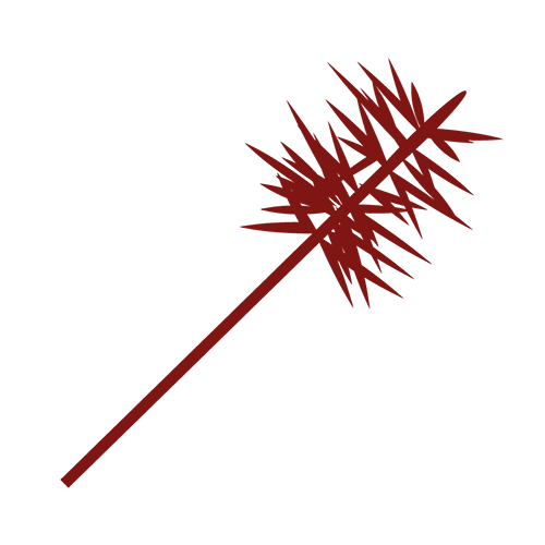 Chimney sweep brush illustration